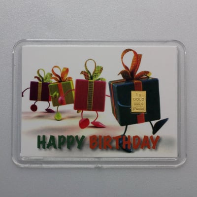 10x Motiveinleger "Happy Birthday" (Geschenke) - Hauptansicht