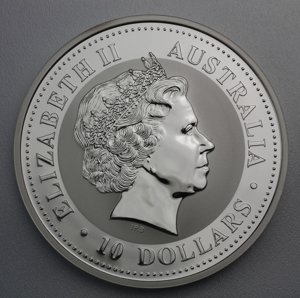 Silbermünze 10oz "Kookaburra" 1992 (Australien) - Detailansicht 1