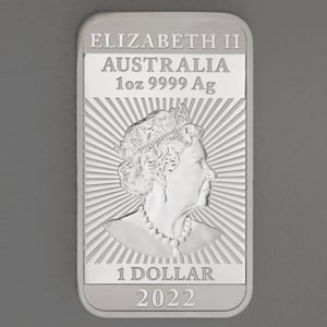 Silber Münzbarren 1oz "Rectangular Dragon" 2022 (PP) diff. (Australien) - Miniaturansicht 2