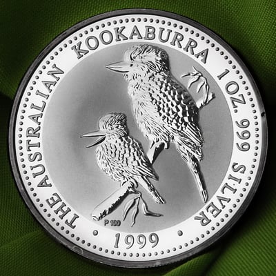Silbermünze 1oz "Kookaburra" 1999 diff. (Australien) - Miniaturansicht 5