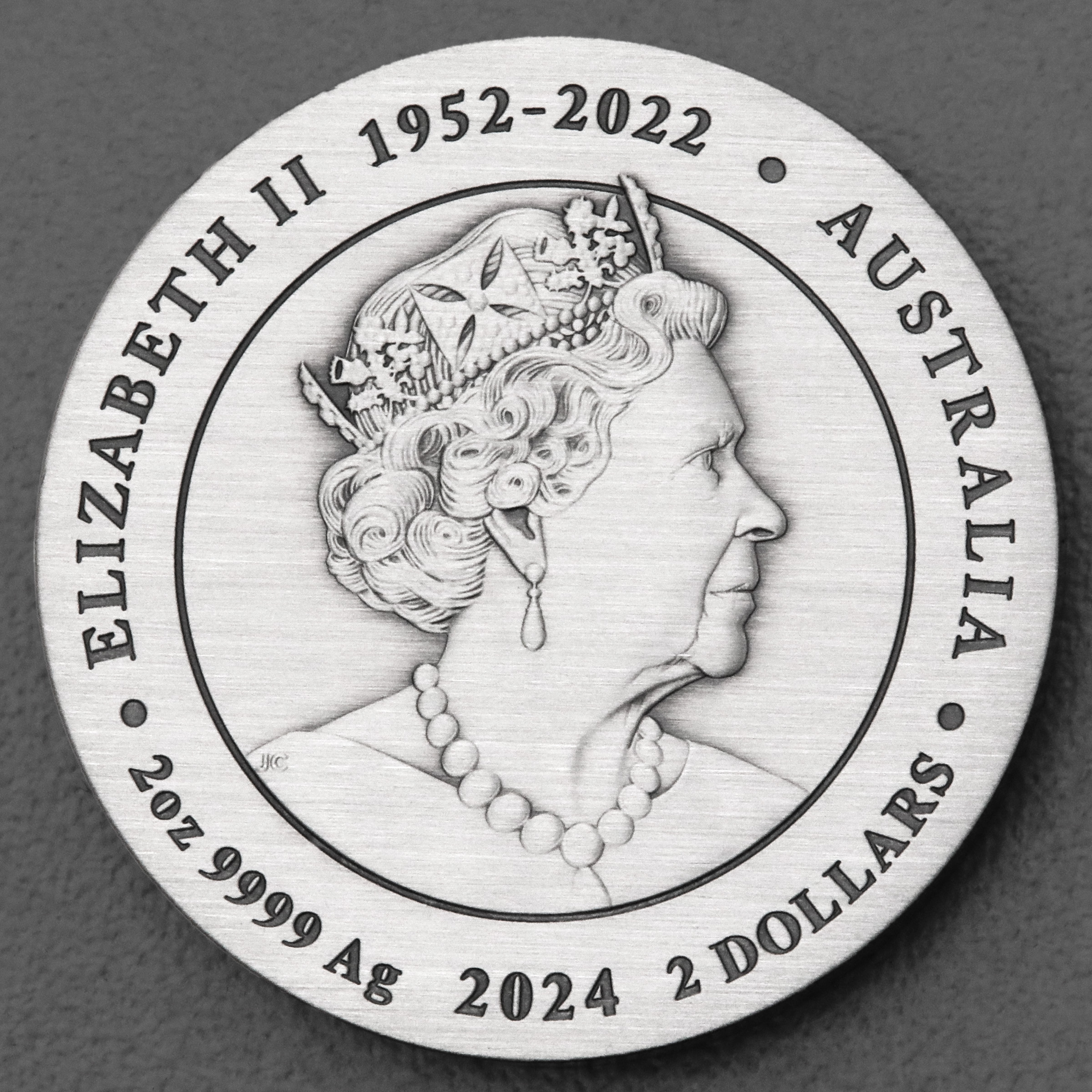 Silbermünze 2oz "Drache" 2024 (AF) Lunar III – Year of the Dragon (Australien) - Detailansicht 1