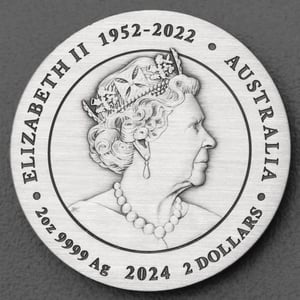 Silbermünze 2oz "Drache" 2024 (AF) Lunar III – Year of the Dragon (Australien) - Miniaturansicht 2