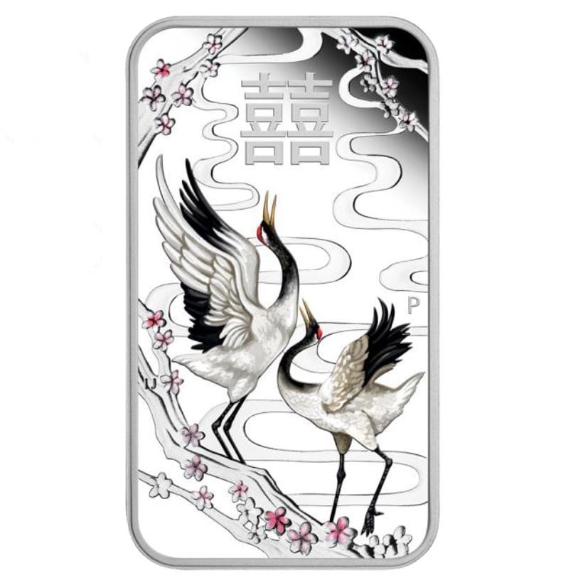Münzbarren 1oz "Chinese Wedding" 2019 (PP/koloriert) (Tuvalu) - Hauptansicht