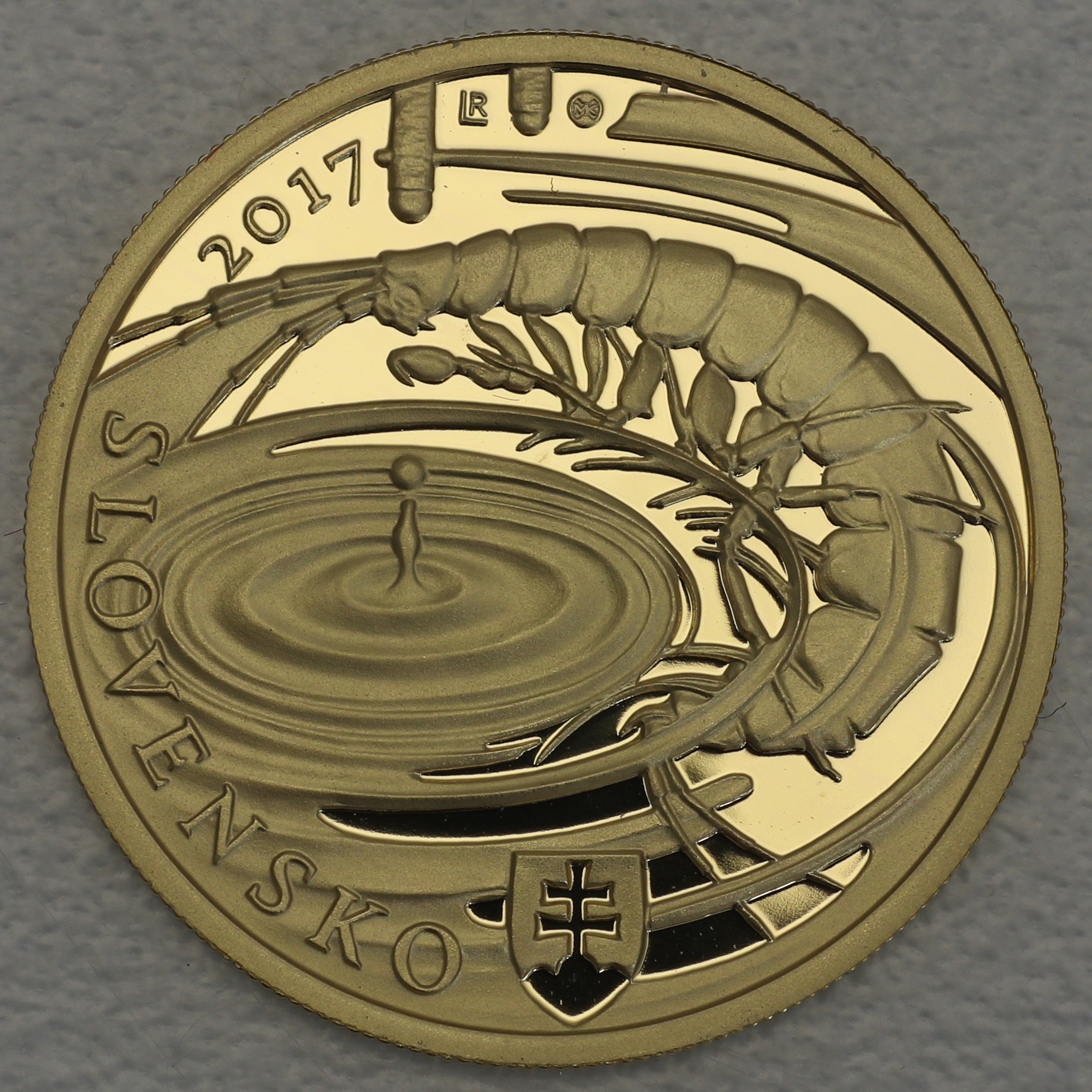 Goldmünze "100 Euro" 2017 Die Höhlen des Slowakischen Karstes (Slowakei) - Detailansicht 1