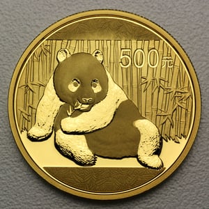 Goldmünze 1oz "Panda" 2015 (China) - Hauptansicht
