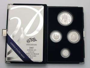 Platinmünzen "American Eagle" 2007 (PP) Set – 4-teilig (USA) - Hauptansicht