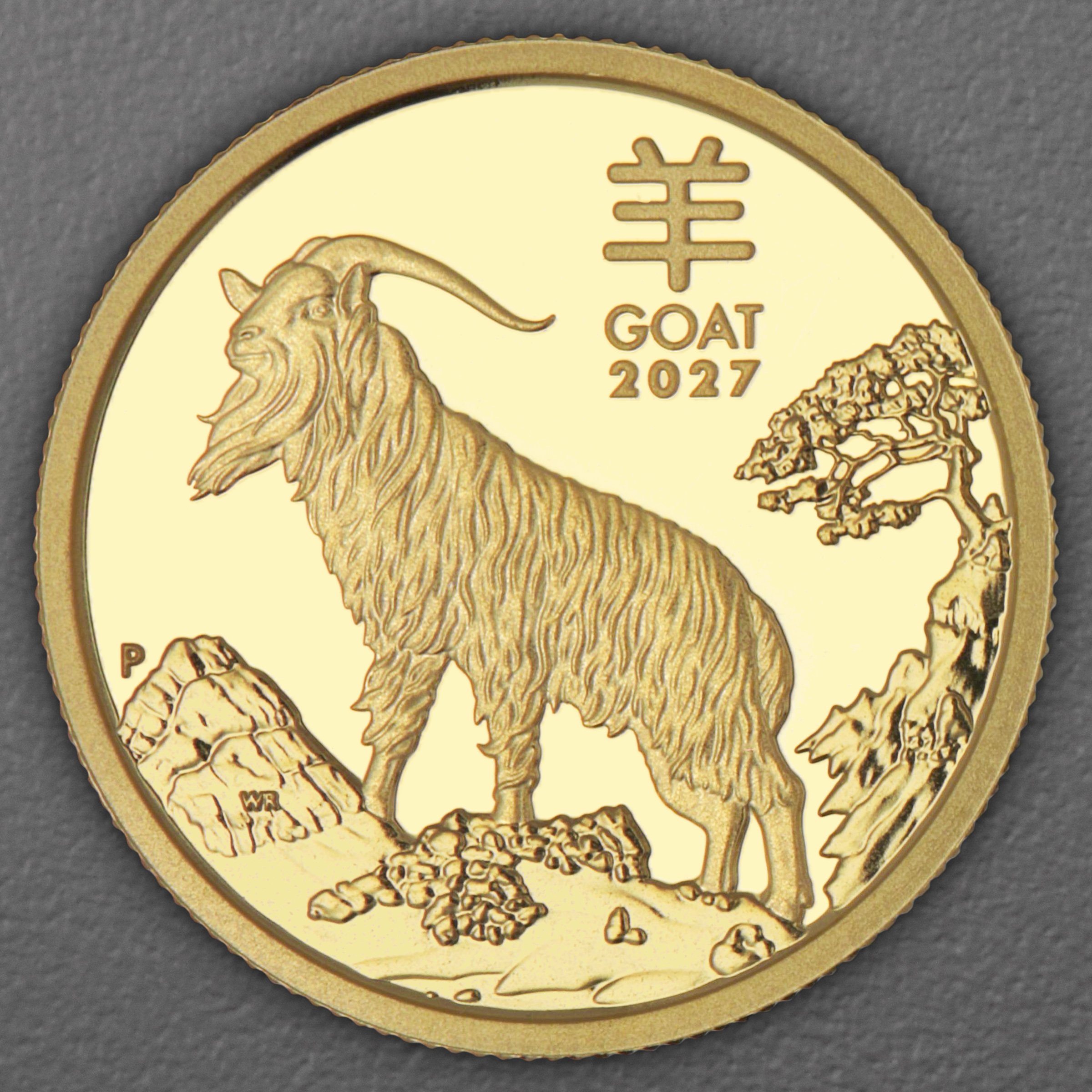 Goldmünze 1/4oz "Ziege" 2027 (PP) Lunar III – Year of the Goat (Australien) - Hauptansicht