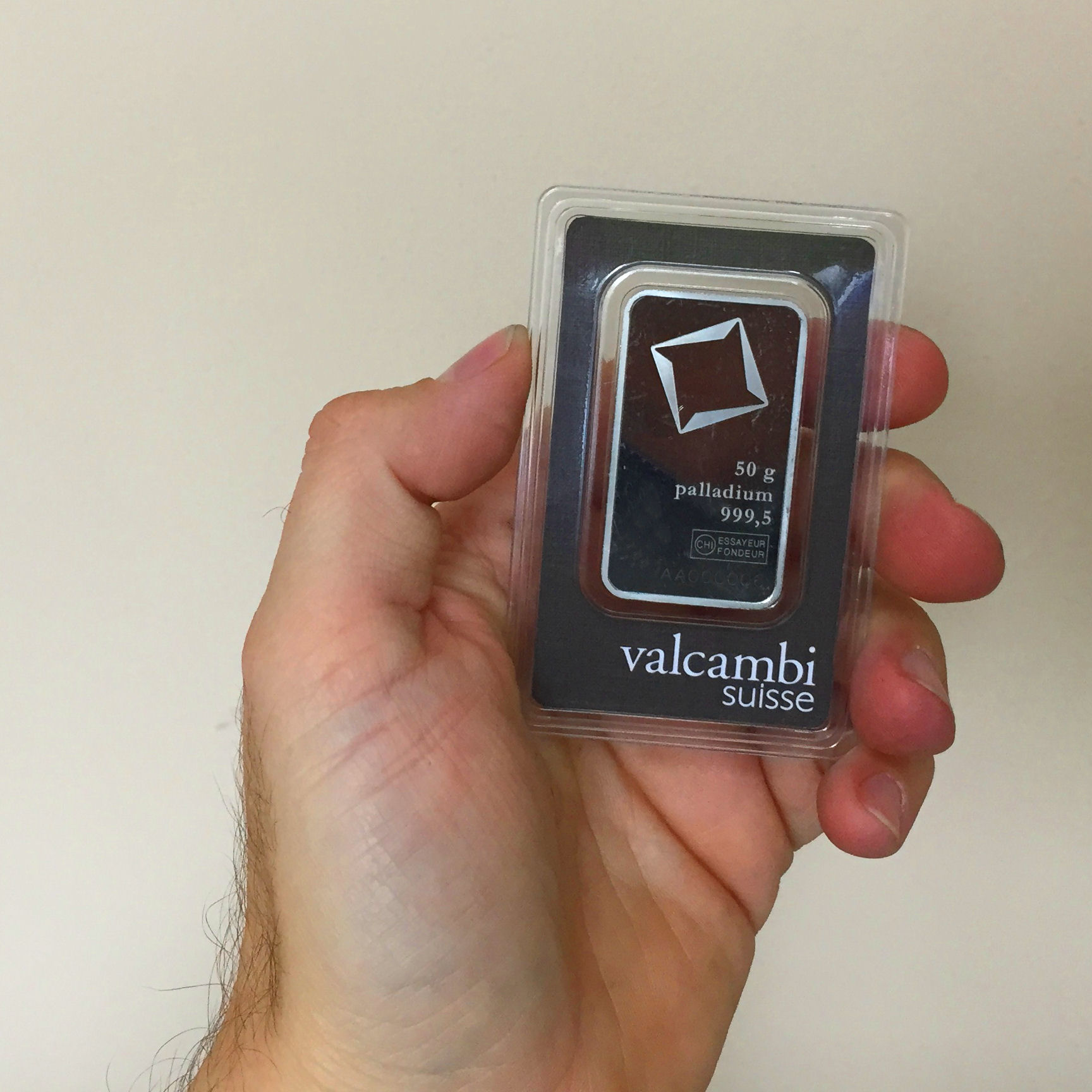 Palladiumbarren 50g VALCAMBI (Pd) - Detailansicht 4