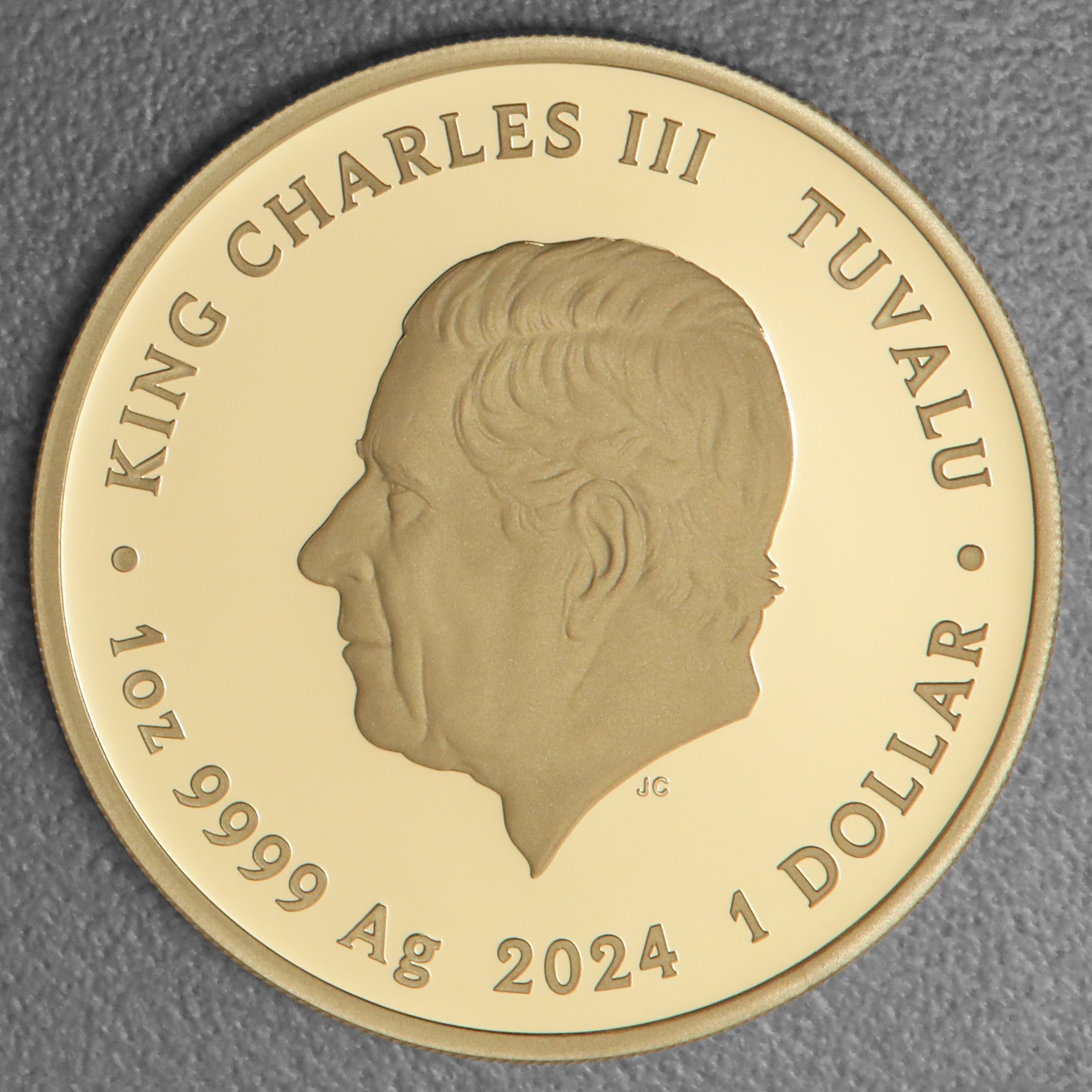 Silbermünzen 1oz +7 x 1/2oz "Roger Moore" 2024 (PP/kol./verg.) Set – 8-teilig James Bond (Tuvalu) - Detailansicht 11