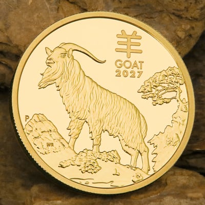 Goldmünze 1oz "Ziege" 2027 (PP) Lunar III – Year of the Goat (Australien) - Miniaturansicht 6