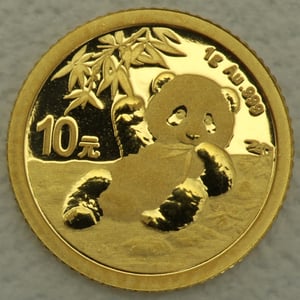 Goldmünze 1g "Panda" 2020 (China) - Hauptansicht