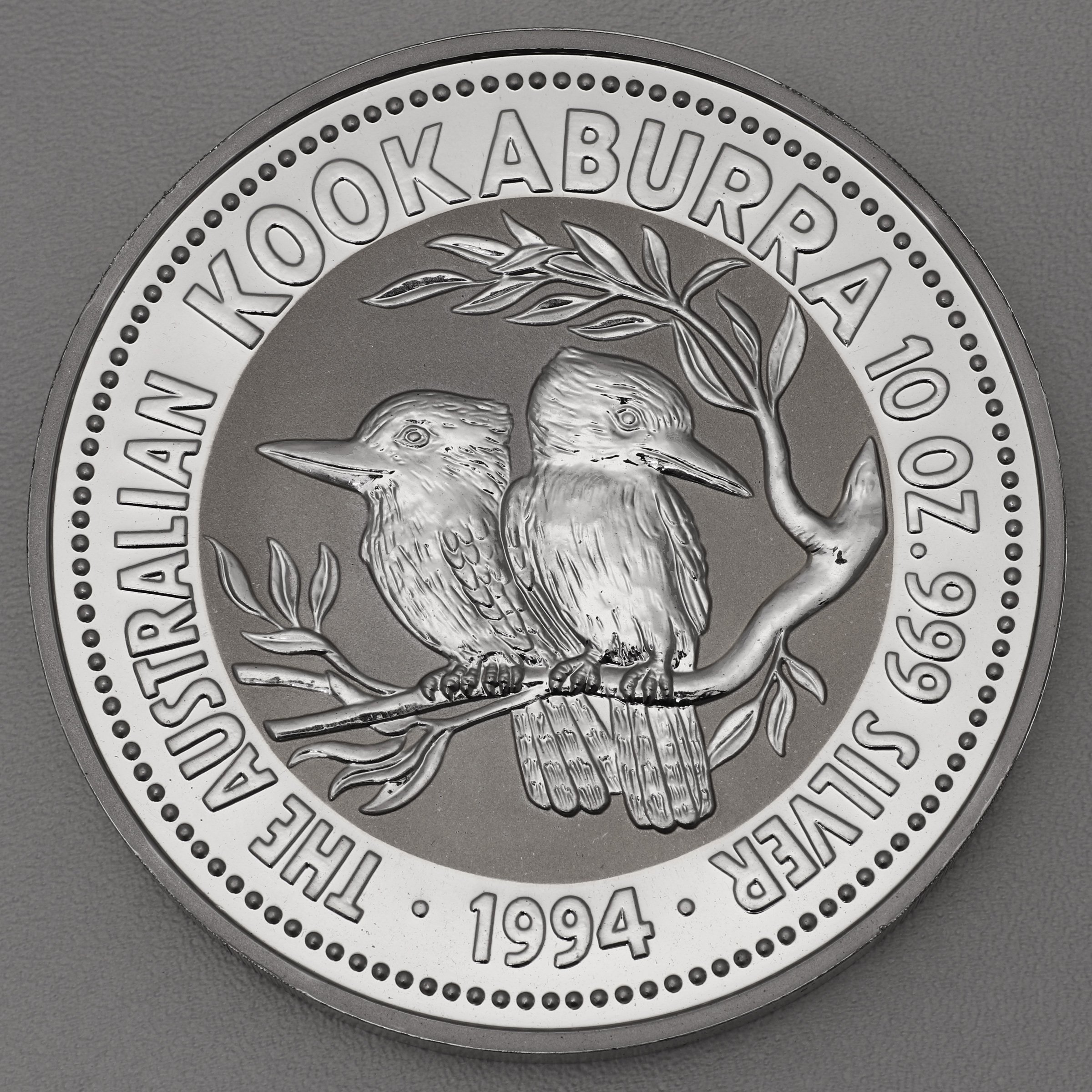 Silbermünze 10oz "Kookaburra" 1994 (Australien) - Hauptansicht