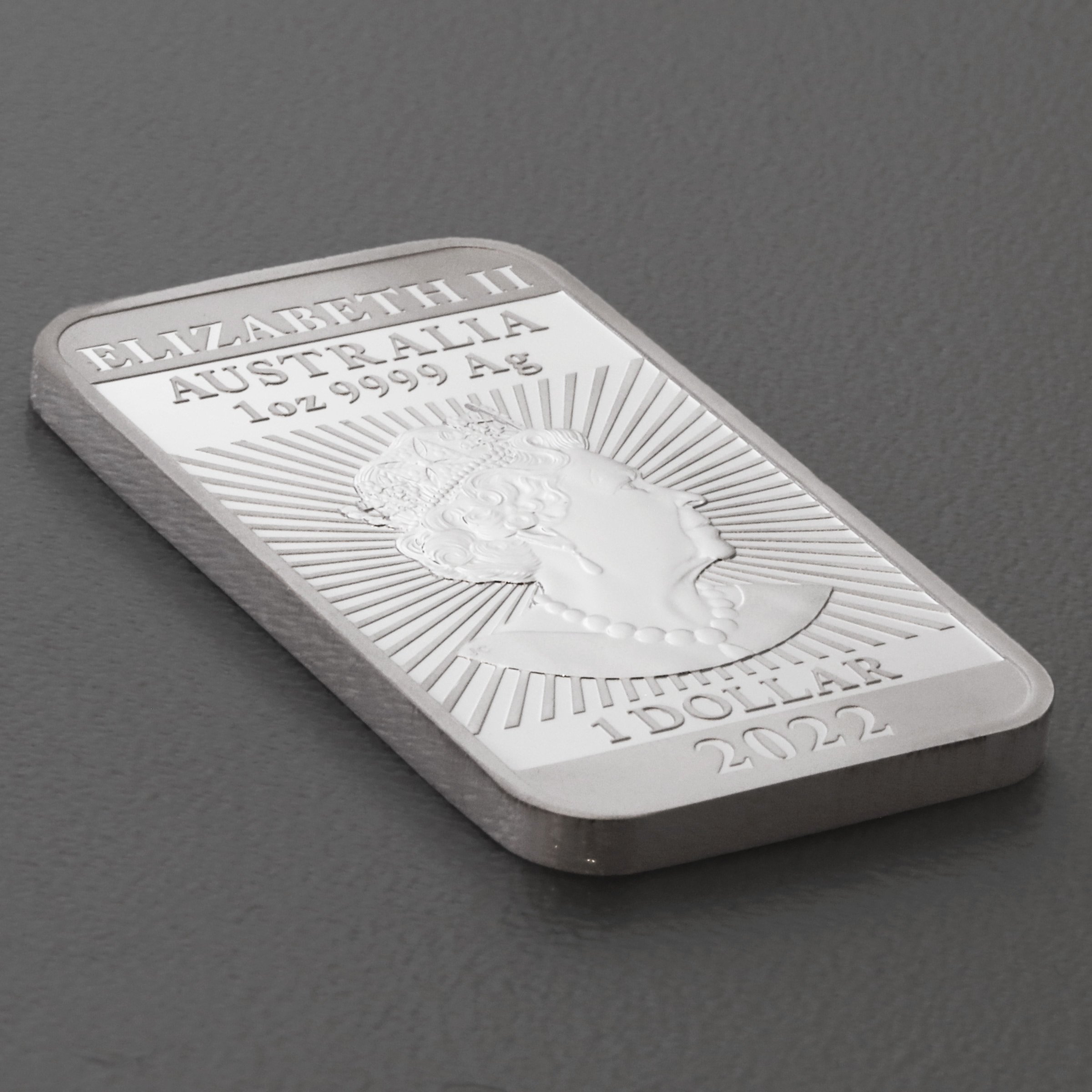 Silber Münzbarren 1oz "Rectangular Dragon" 2022 (PP) diff. (Australien) - Detailansicht 3