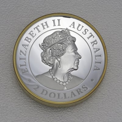 Silbermünze 2oz "Kookaburra" 2022 (PP/HR/verg.) (Australien) - Miniaturansicht 2