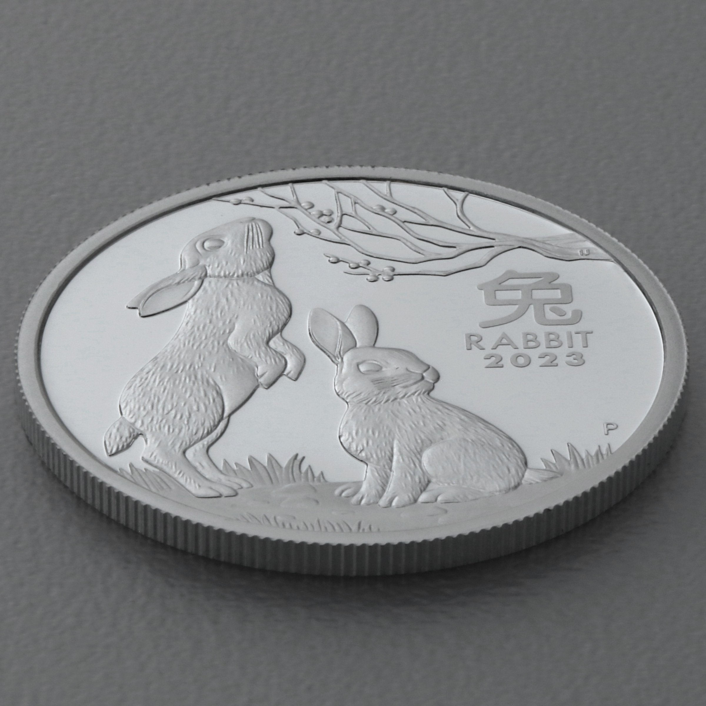 Silbermünzen 2oz + 1oz + 1/2oz "Hase" 2023 (PP) Set – 3-teilig Lunar III (Australien) - Detailansicht 3