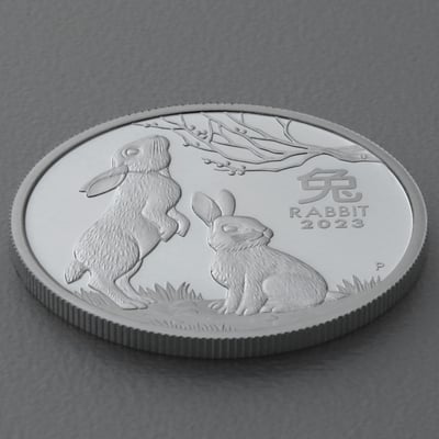 Silbermünzen 2oz + 1oz + 1/2oz "Hase" 2023 (PP) Set – 3-teilig Lunar III (Australien) - Miniaturansicht 4