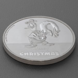 Silbermünze 1oz "Donald Duck" 2022 Disney – Merry Christmas 19% (Niue) - Miniaturansicht 3