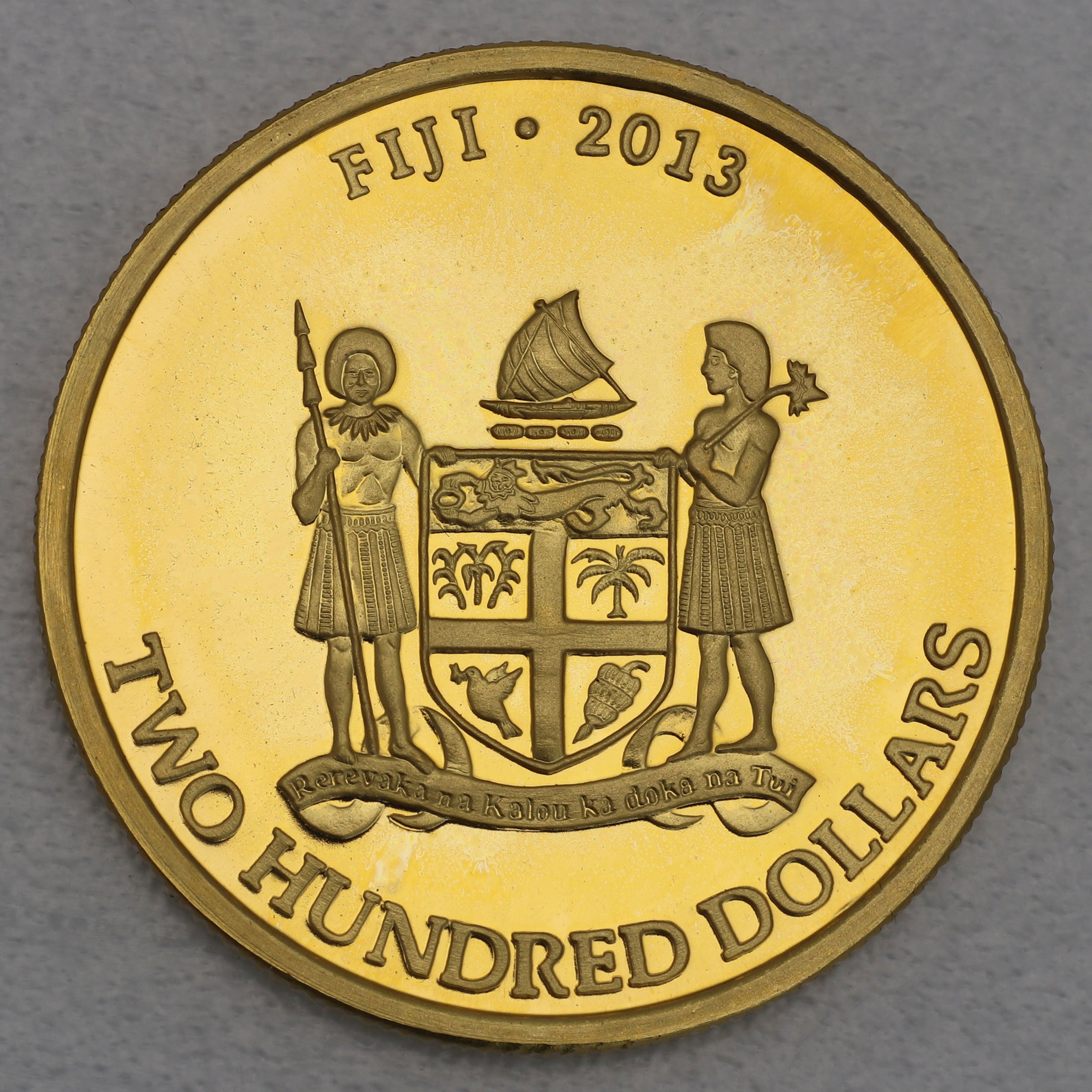 Goldmünze 1oz "Fiji Taku Schildkröte" 2013 Pacific Treasure Goldtaku (Fidschi) - Detailansicht 1
