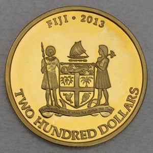Goldmünze 1oz "Fiji Taku Schildkröte" 2013 Pacific Treasure Goldtaku (Fidschi) - Miniaturansicht 2