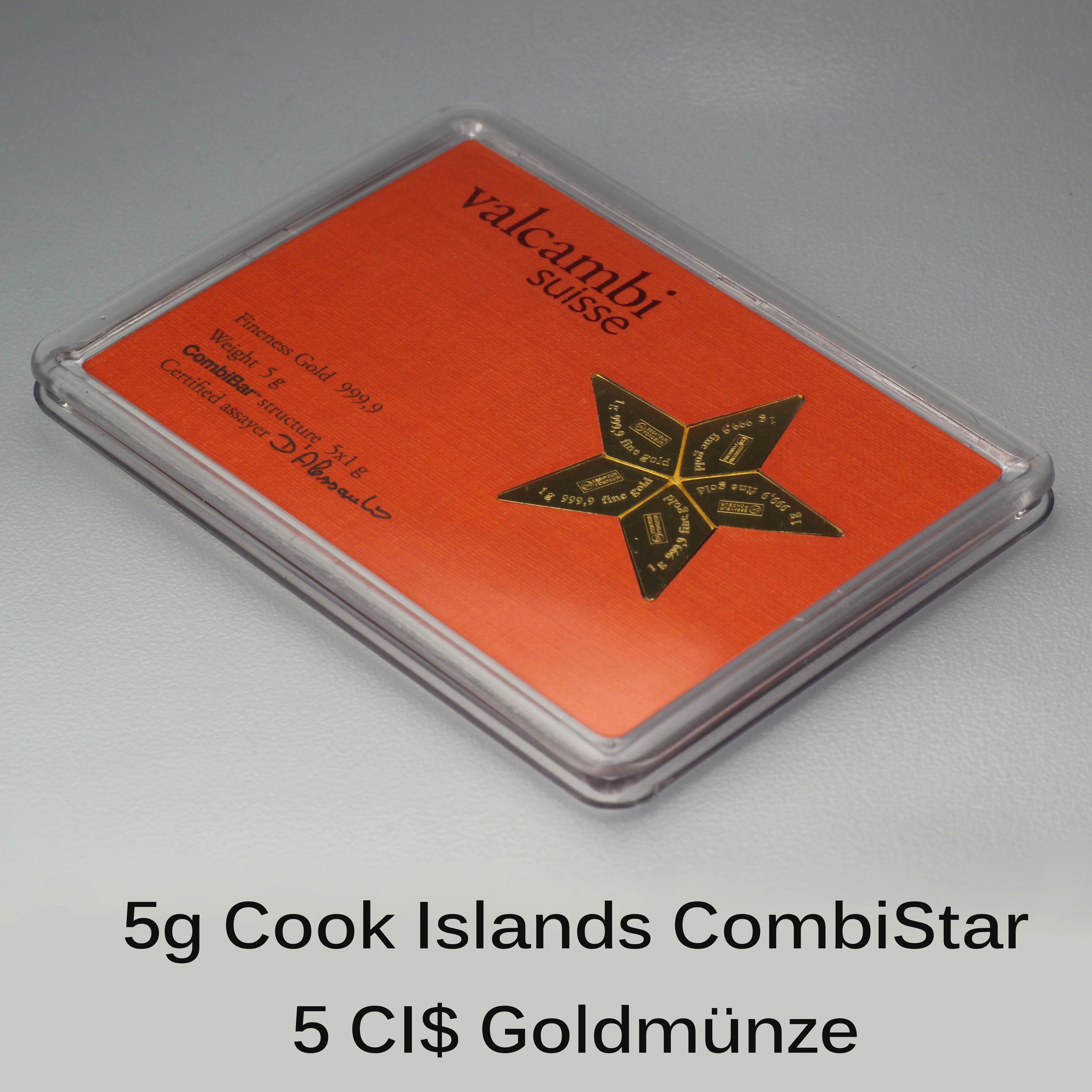 Goldmünze 5 x 1g "CombiStar" (Cook Islands) - Detailansicht 2