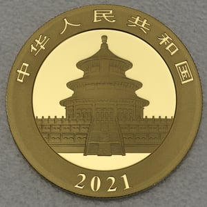 Goldmünze 15g "Panda" 2021 (China) - Miniaturansicht 2
