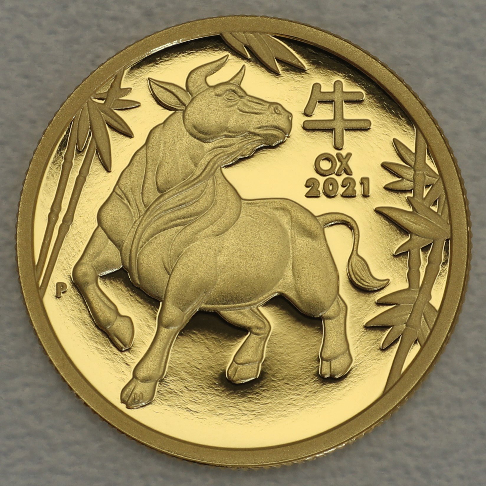 Goldmünze 1/4oz "Ochse" 2021 (PP) Lunar III – Year of the Ox (Australien) - Hauptansicht