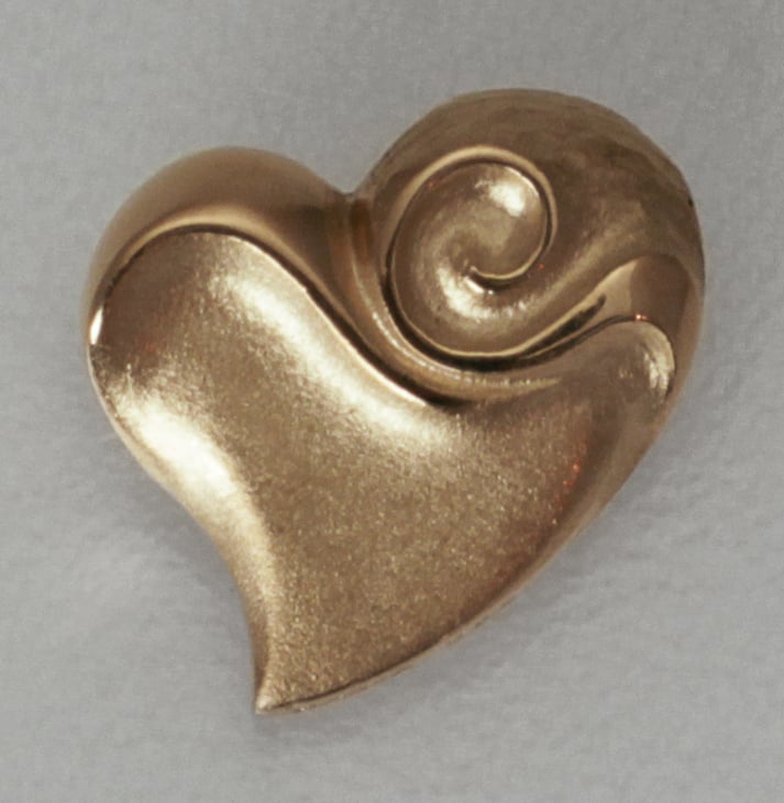 Rose-Gold Anhänger "Freches Herz" (14kt) - Hauptansicht