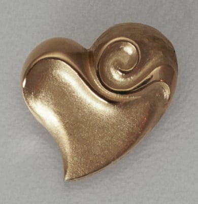 Rose-Gold Anhänger "Freches Herz" (14kt) - Miniaturansicht 1