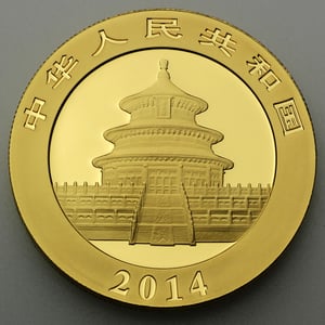 Goldmünze 1oz "Panda" 2014 (China) - Miniaturansicht 2