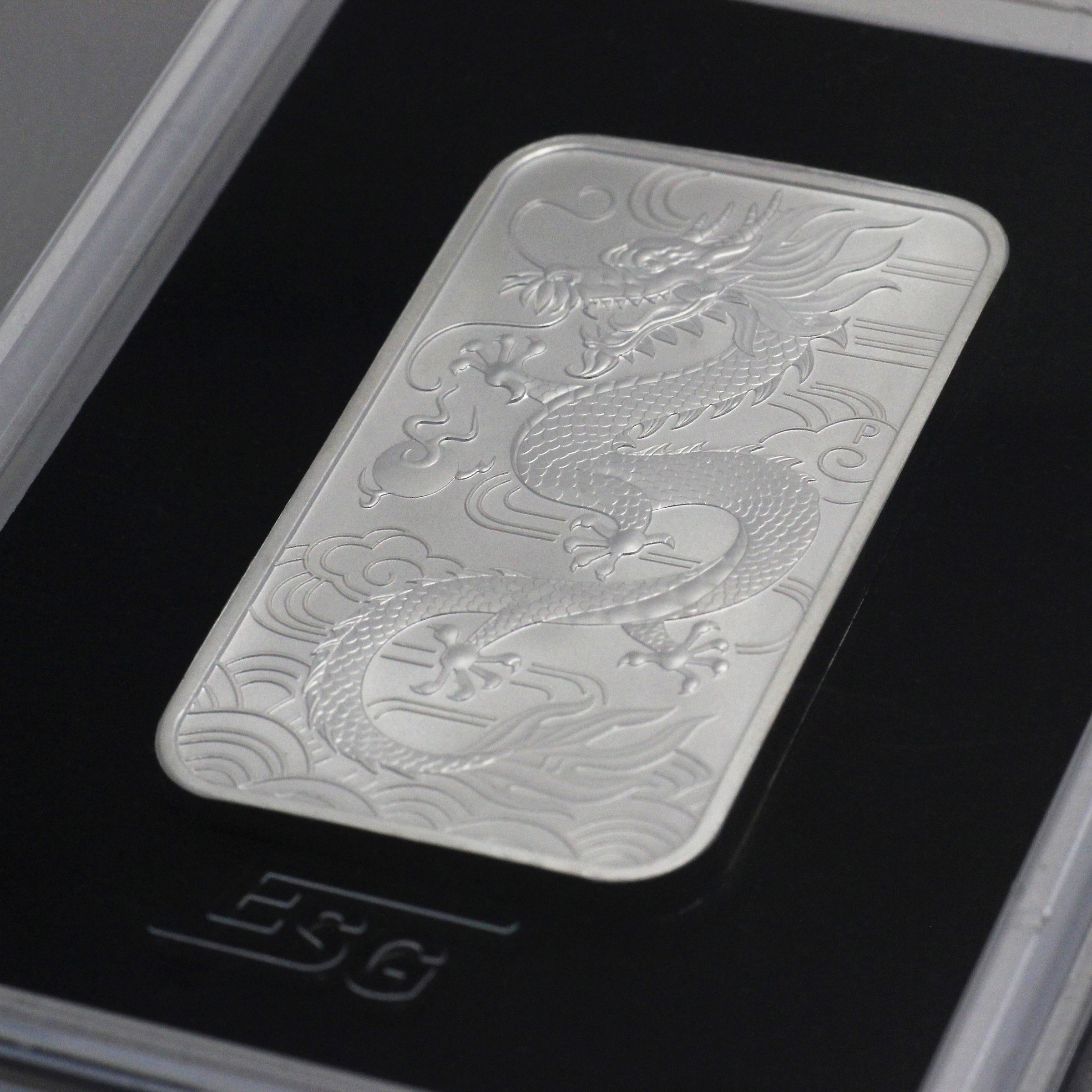 Silber Münzbarren 20 x 1oz "Rectangular Dragon" 2021 Tube (Australien) - Detailansicht 3