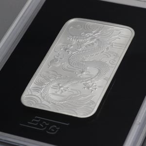 Silber Münzbarren 20 x 1oz "Rectangular Dragon" 2021 Tube (Australien) - Miniaturansicht 4