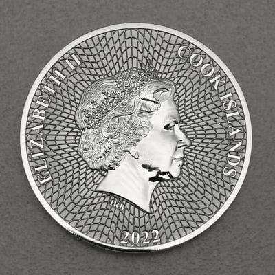 Silbermünze 1oz "Silver Star" 2022 (Cook Islands) - Miniaturansicht 2