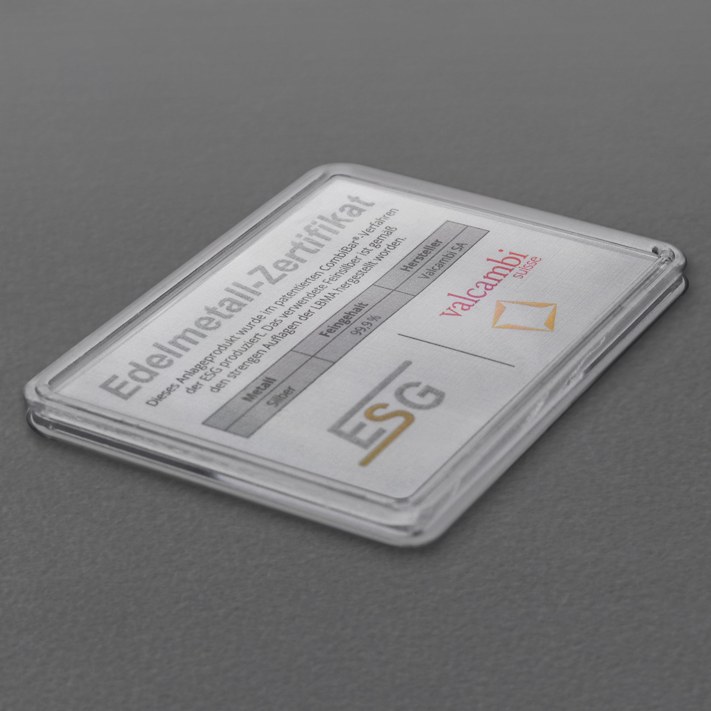 Silbertafel 15 x 1g "Ag International" (Motivbox) - Detailansicht 3