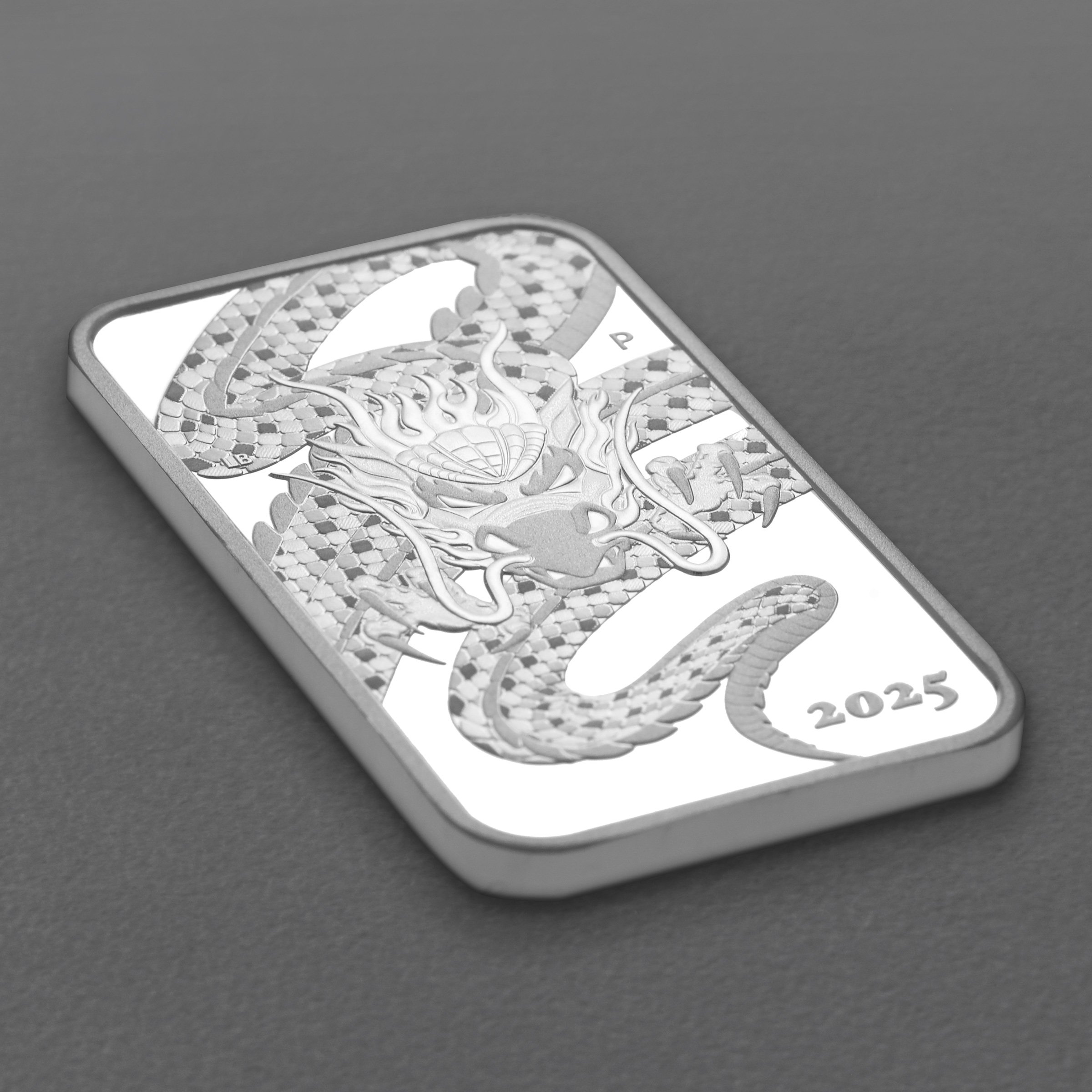 Silbermünzbarren 1oz "Rectangular Dragon" 2025 (PP) (Australien) - Detailansicht 2