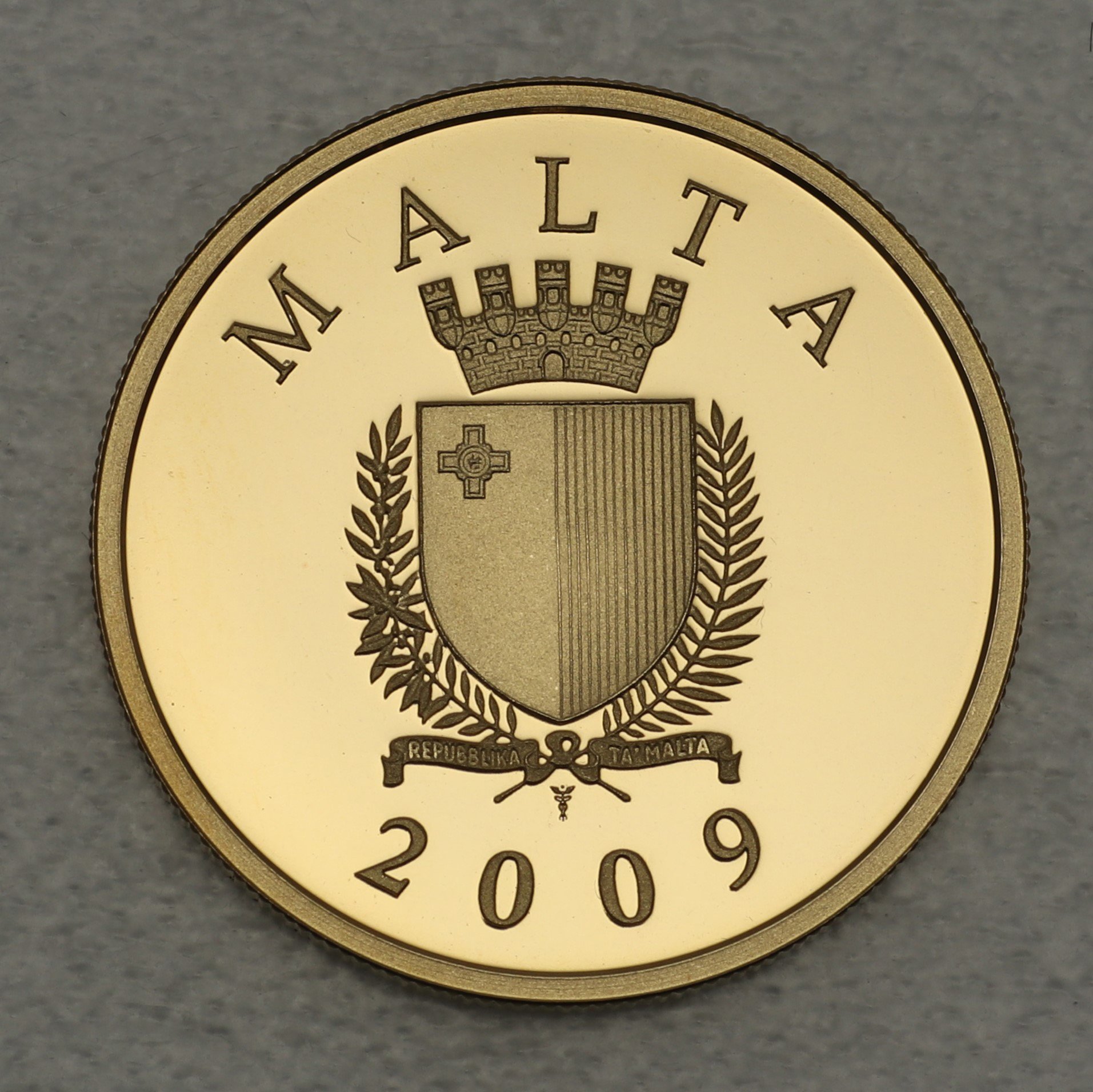 Goldmünze 50 Euro 2009 La Castellania (Malta) - Detailansicht 1