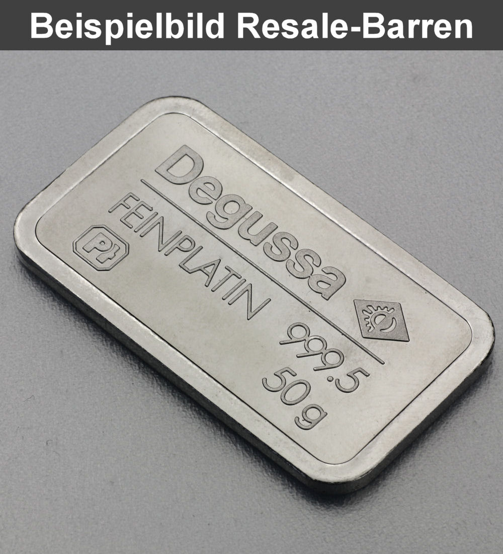 Platinbarren 50g (Resale) - Detailansicht 1
