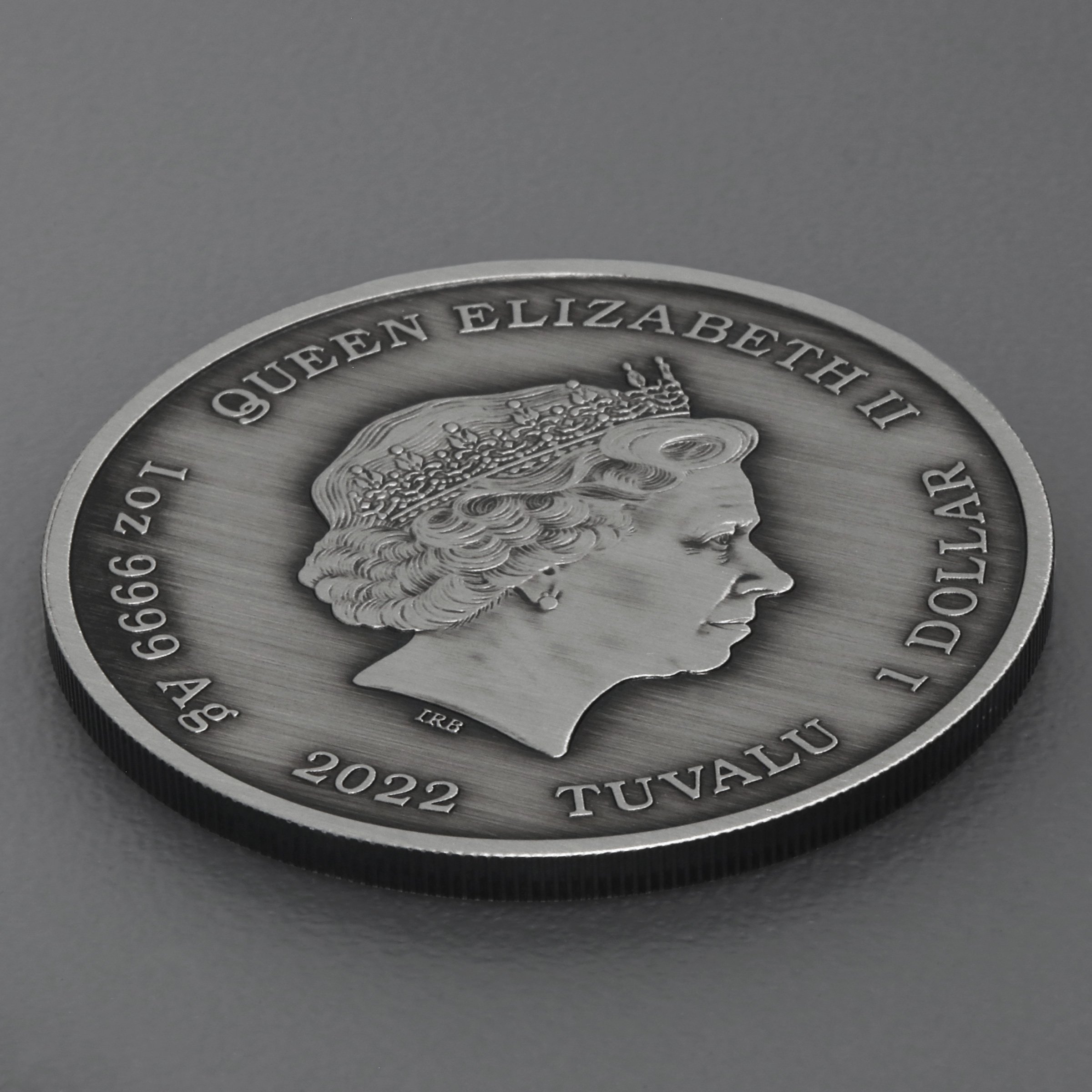 Silbermünze 1oz "Athena" 2022 (AF) Gods of Olympus 19% (Tuvalu) - Detailansicht 3