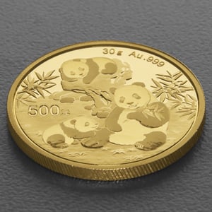 Goldmünze 30g "Panda" 2025 (China) - Miniaturansicht 3