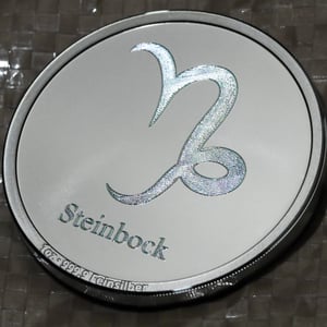Silbermedaille 1oz "Sternzeichen Steinbock" Gravurmedaille - Miniaturansicht 6