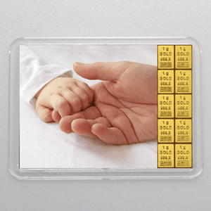 Goldbarren 10g "Alles Gute/Geburt"(Flip) - Hauptansicht