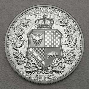 Silbermedaille 1oz "Austria & Germania" 2021 Allegories (Polen) - Miniaturansicht 2