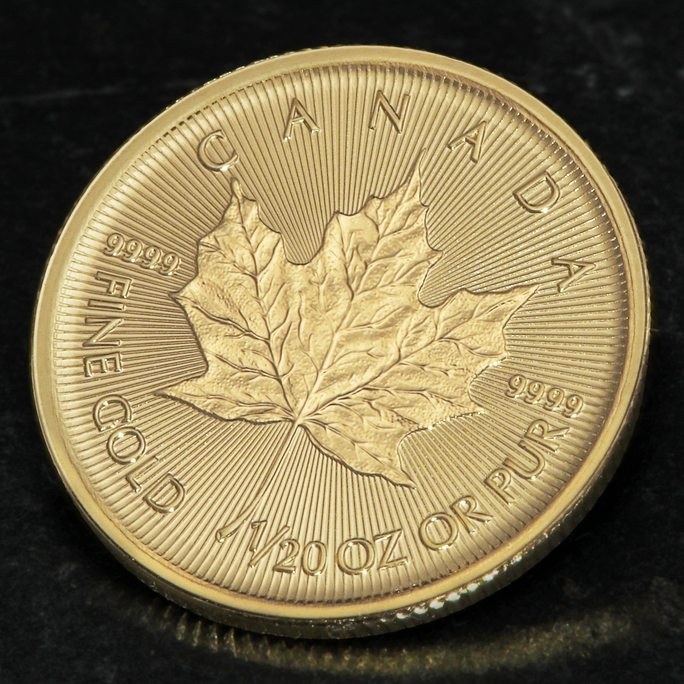 Goldmünze 1/20oz "Maple Leaf" aktueller Jahrgang (Kanada) - Detailansicht 4