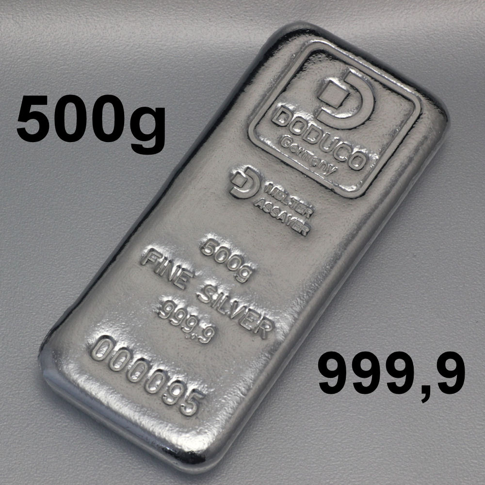 Silberbarren 500g Doduco - Detailansicht 4
