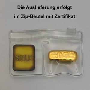 Goldbarren 50g Au-Gussbarren, Feingold - Miniaturansicht 3