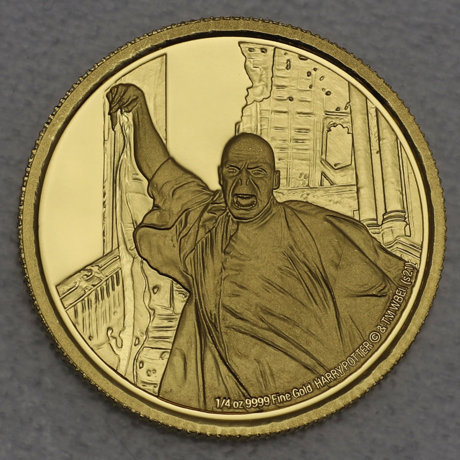 Goldmünze 1/4oz "Lord Voldemort" 2021 (PP) Harry Potter™ Classic (Niue) - Hauptansicht