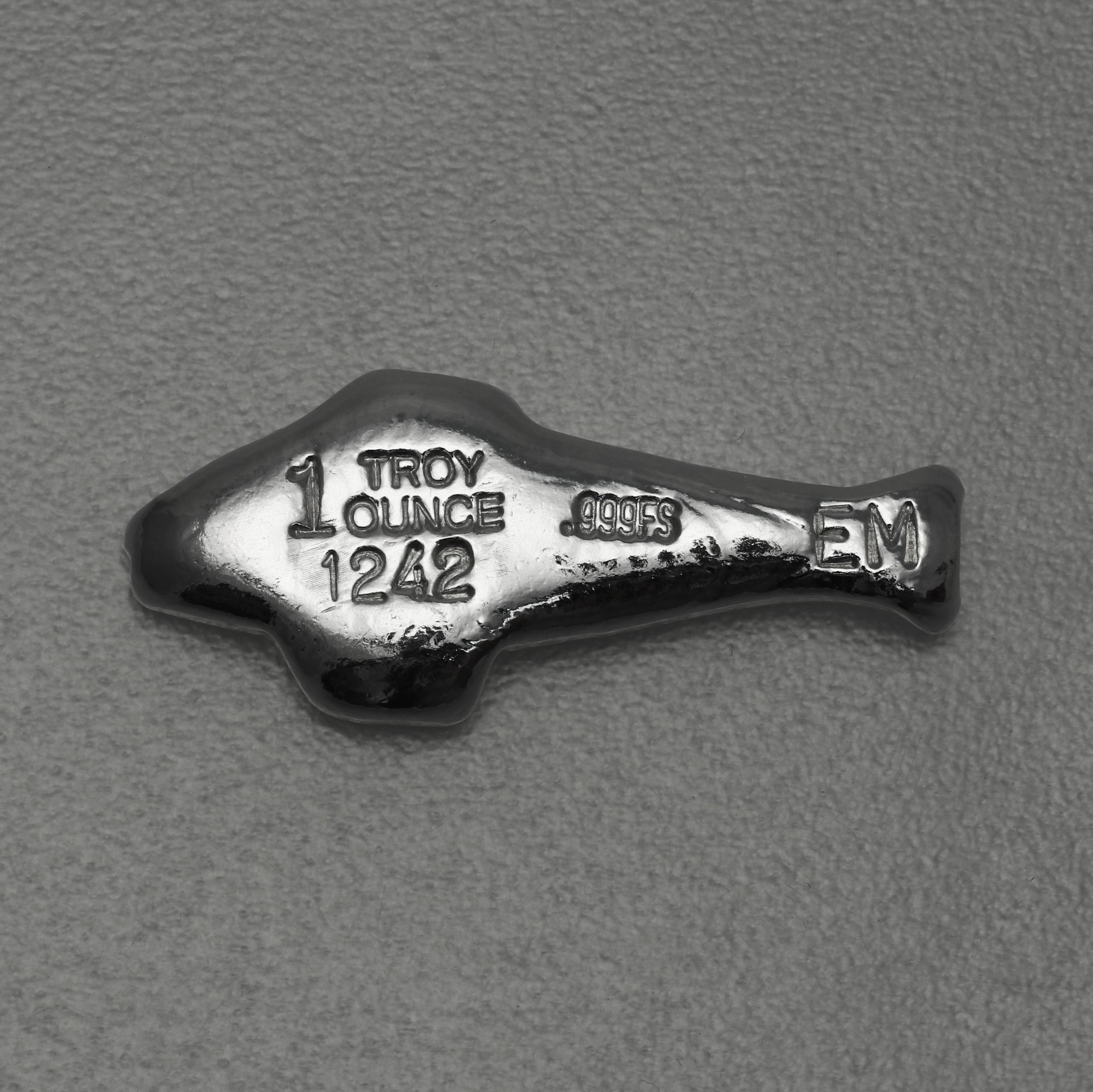 Silber 3-D Barren "Fisch" 1oz, gegossen - Detailansicht 1