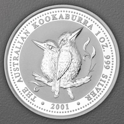 Silbermünze 1oz "Kookaburra" 2001 diff. (Australien) - Hauptansicht