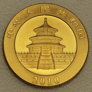 Goldmünze 1/4oz "Panda" 2010 (China) - Miniaturansicht 2