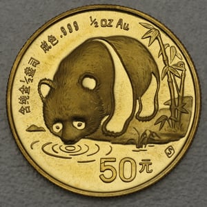 Goldmünze 1/2oz "Panda" 1987 (China) - Hauptansicht