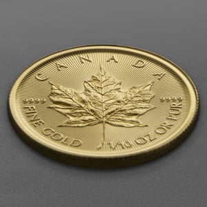 Goldmünze 1/10oz "Maple Leaf" aktueller Jahrgang (Kanada) - Miniaturansicht 3
